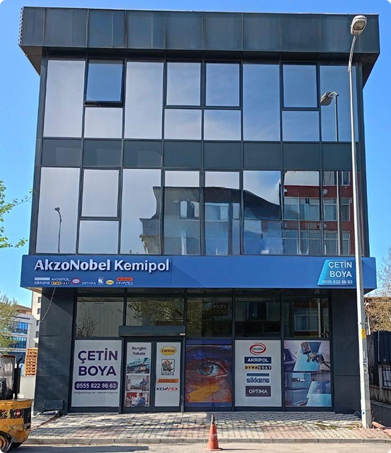 front view of the Çetinboya company building